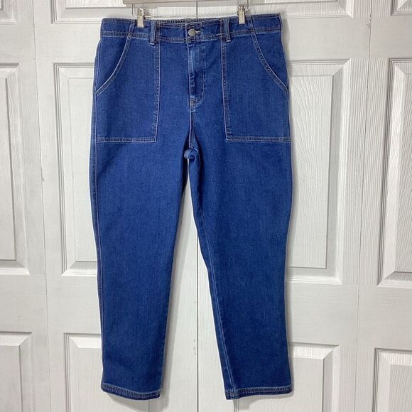 Knox Rose Flat Panel Front Deep Pockets Elastic Waist Pants XL XXL - Picture 1 of 14